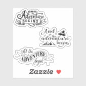 Et Donc L'Aventure Commence À Stickers (Feuille)