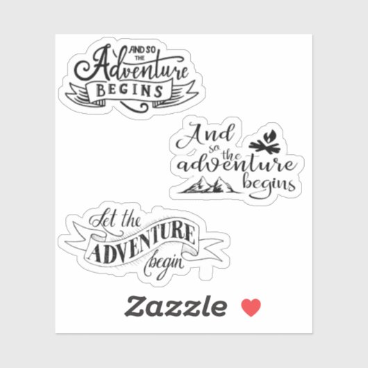 Et Donc L'Aventure Commence À Stickers (Feuille)