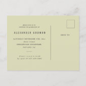 Et donc l'aventure continue l'invitation carte pos (Dos)