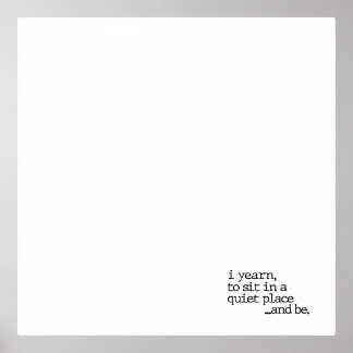 "...et être." Impression de poésie de spécialité