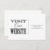 ET ÊTRE MARIÉ | CARTE DE SITE MARIAGE (Devant / Derrière)