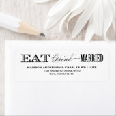 ET ÊTRE MARIÉ | ÉTIQUETTES D'ADRESSE DE RETOUR (En situation)