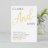 Et Faire-part de mariage de script (Debout devant)