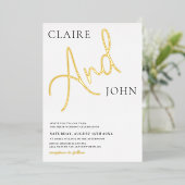 Et Faire-part de mariage de script (Debout devant)