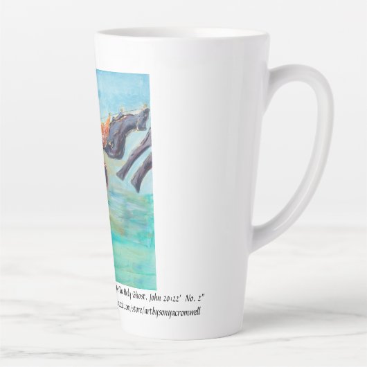 "Et il respire sur alors...No 2" Latte Mug (Droite)