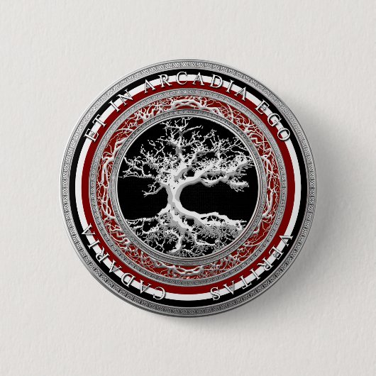 ET IN ARCADIA EGO RONDE BUTTON 5,7 CM (Voorkant)