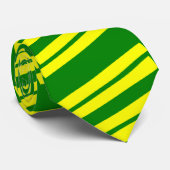 Et jaune cravate barrée par diagonale verte (Roulé)