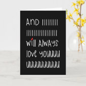 Et je t'aimerai toujours, mignonne carte de devis (Fleur jaune)