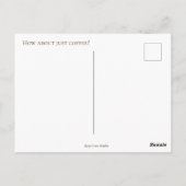 Et Juste Carte Postale Café (Dos)