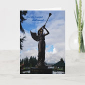 "Et la trompette sonnera..." Carte de Noël (Devant)