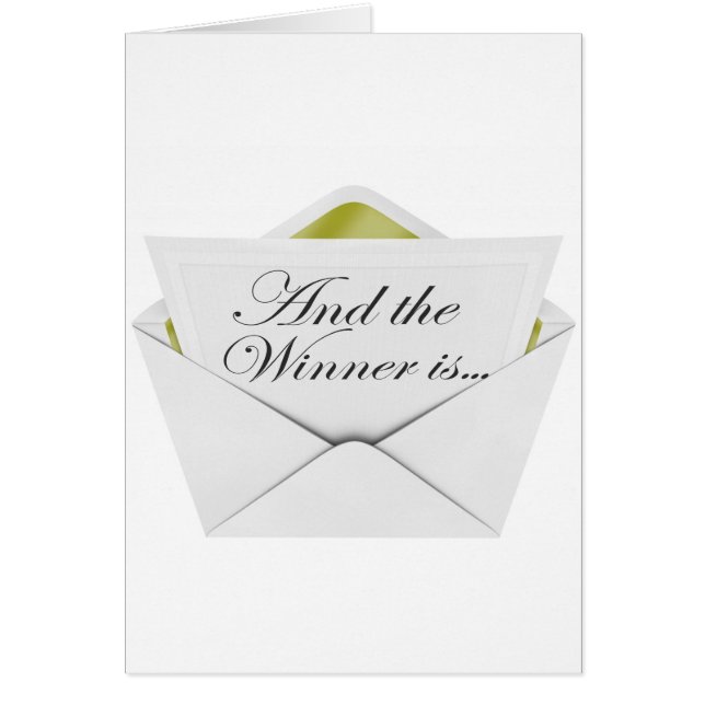 Et le gagnant est enveloppe (Devant)