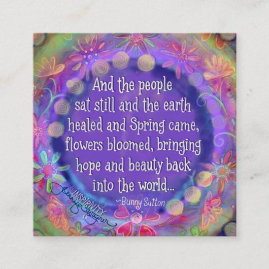 "Et le peuple s'assoit encore" Cartes d'inspiritis (Devant)