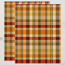 ET Plaid Scrapbook Paper 2-Sided Page