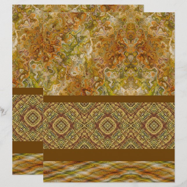 ET Sampler Scrapbook Paper 2-Sided Page (Voorkant / Achterkant)