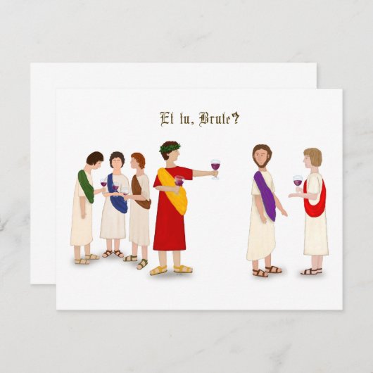 Et Tu Brute? Julius Caesar bij een Partij (Voorkant / Achterkant)