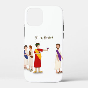 Et Tu Brute? Julius Caesar bij een Partij iPhone 12 Mini Hoesje