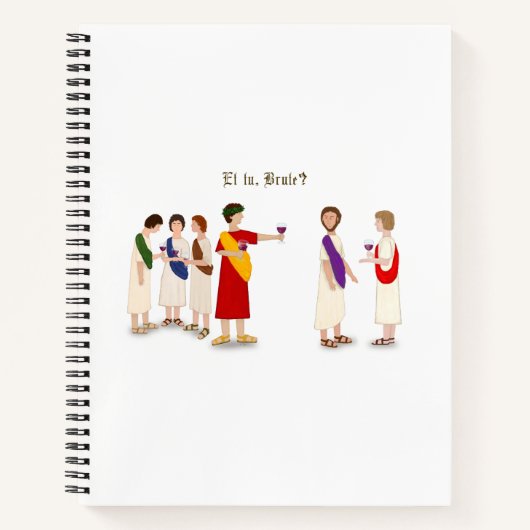 Et Tu Brute? Julius Caesar bij een Partij Notitieboek (Voorkant)