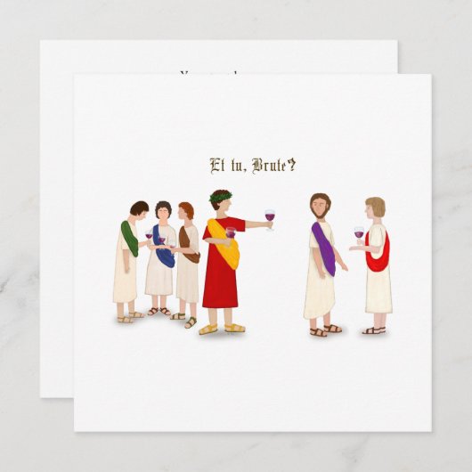 Et Tu Brute? Julius Caesar bij een Partij Programma (Voorkant / Achterkant)