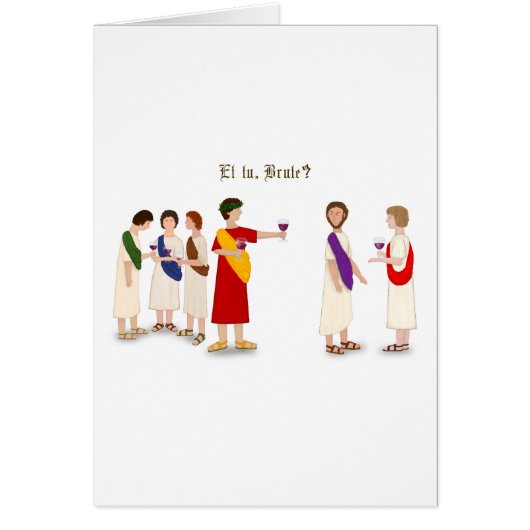 Et Tu Brute ? Julius César à une fête (Devant)