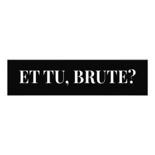 Et Tu, Brute? Shakespeares Julius Caesar III Foto Afdruk
