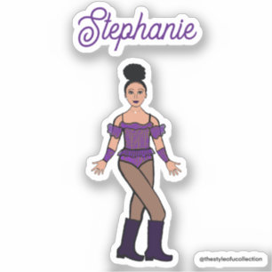 Et un nom Dancer Stickers Violet Stones B