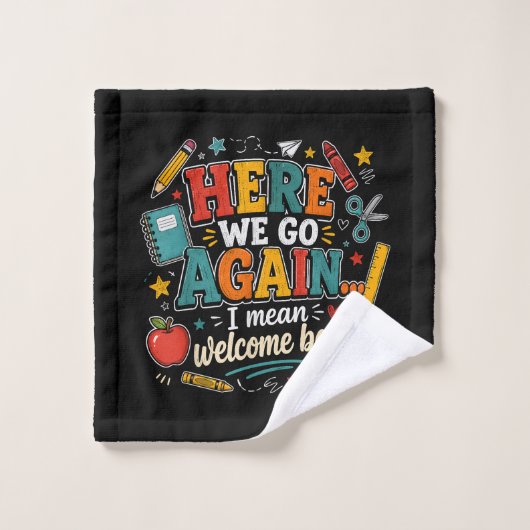 Et voilà, retour à l'école (Gant de toilette)