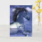 Étable indienne nord-américaine équine de carte (Fleur jaune)