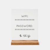 Établissement Wifi, Mot de passe Signalisation mod (Recto)