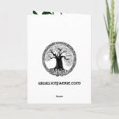 Était au début le mot… Carte de Noël (Dos)