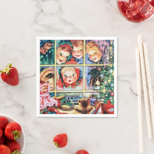 etalage winkelen kinder kerstmis servet (Insitu)