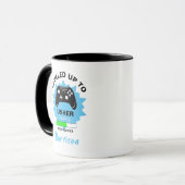 Étalé Usher Up Gamer Fun Glass Mug (Devant gauche)