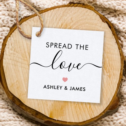 Étaler l'étiquette d'amour, étiquette cadeau Maria