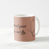 Étaler vos ailes et voler — Mug à papillon (Devant droit)