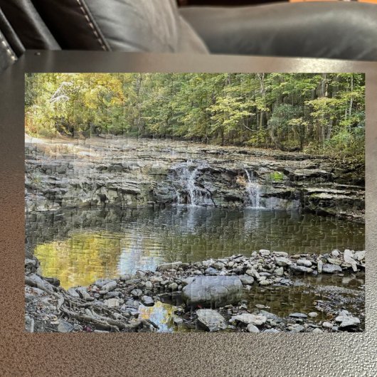 Étang avec Puzzle de cascade