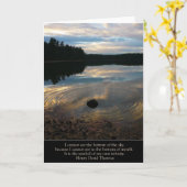 Étang de Walden carte de "mon propre infini" (Fleur jaune)