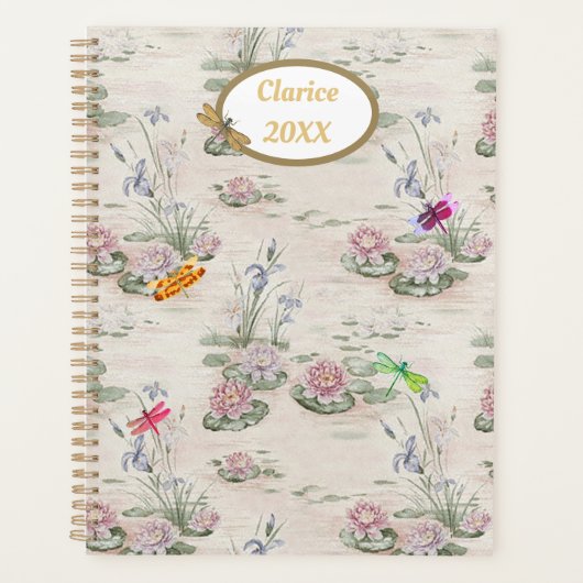 Étang nénuphar avec libellules (Devant)