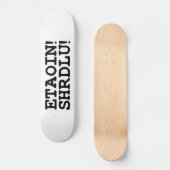 ETAOIN! SHRDLU! SKATEBOARD (Voorkant)