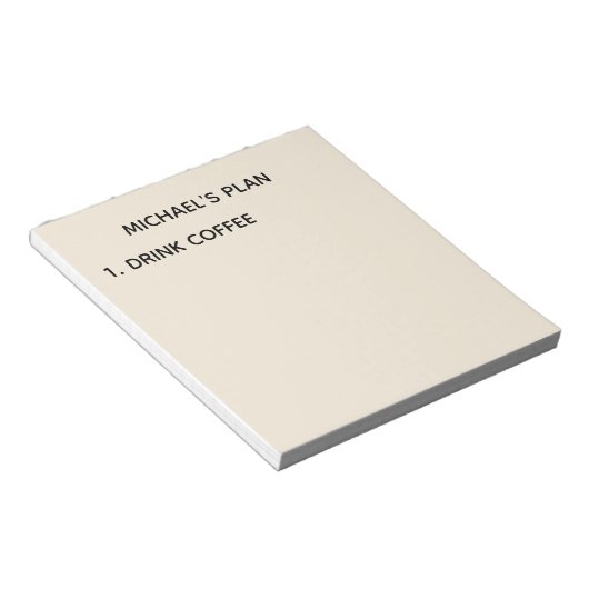 Étape 1 Bloc-notes (Incliné)