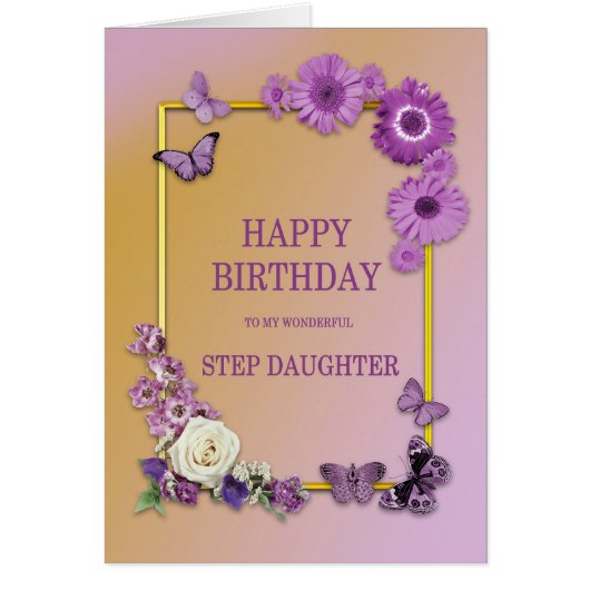 Étape Fille Fleurs d'anniversaire et papillons (Devant)