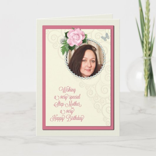Étape-mère, ajouter une photo, carte d'anniversair (Devant)