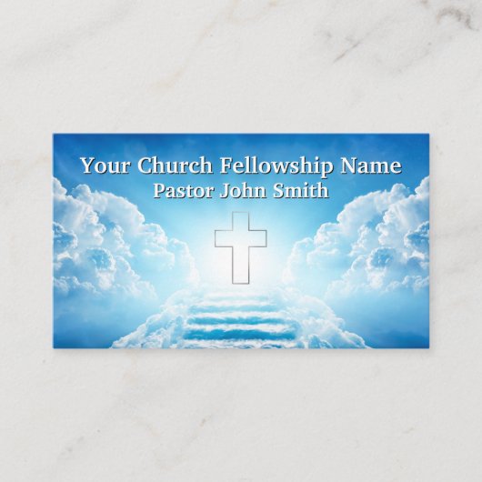 Etapes Célestes Croix Cartes de visite pasteurs (Devant)