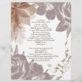 Étapes d'amour dans le papier personnalisé (Dos)