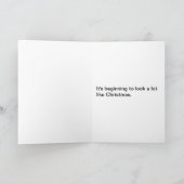 Étapes De Noël Humour Carte De Vacances (Intérieur)