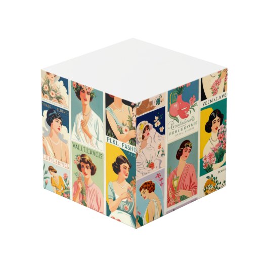 Étapes du cube de notes en floraison (Angle arrière)