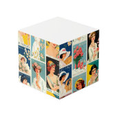 Étapes du cube de notes en floraison (Angle devant)