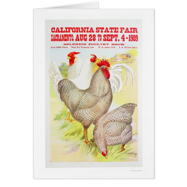 État 1909 de la Californie juste (Devant)