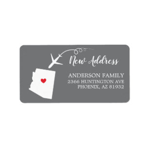 État d'ARIZONA Étiquette de l'adresse de retour
