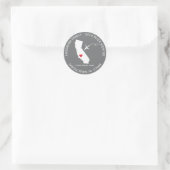 État de Californie | Nouveau Sticker Étiquette de (Sac)