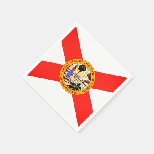 État de Floride Drapeau serviettes en papier (Coin)