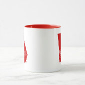 État De Géorgie En Forme De Mug Rouge (Centre)